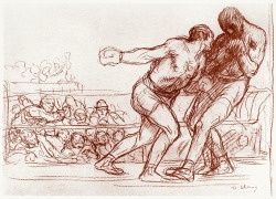 oldbookillustrations:  Study for Pugilists. William Strang, from