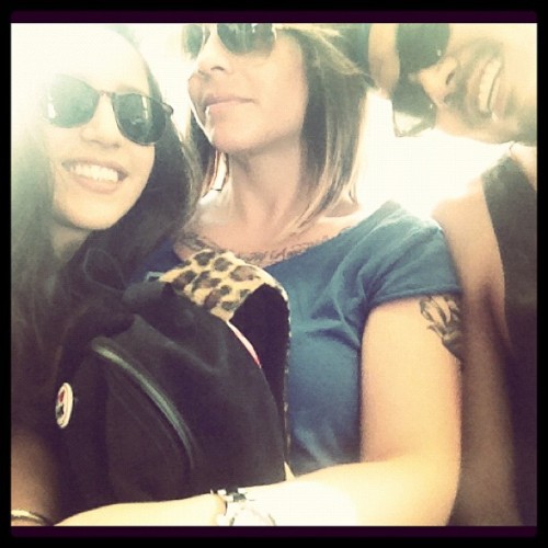 We’re on a bus… (Taken with Instagram at Dodger Stadium Express)