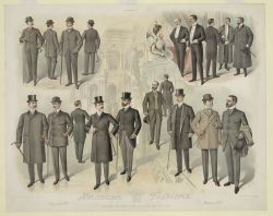 oldrags:  Mens’ day, business and theatre fashions, Aug 1899