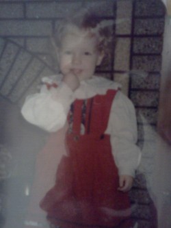 Mom, why did you dress me in this little german girl outfit what