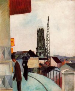 oldroze:  August Macke, Fribourg Cathedral 1914 