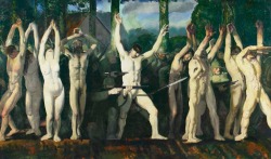 loverofbeauty:  George Bellows (American, 1882-1925), The Barricade
