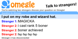 lololol oh omegle. I haven’t been on there since before