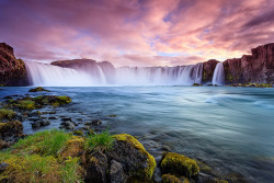 newclearfusion:   Waterfall of the Goði by Joe Azure on Flickr.