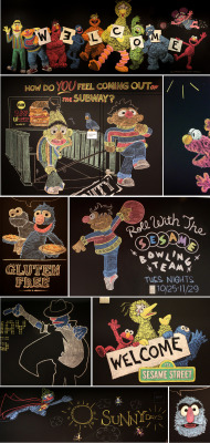 laughingsquid:  More Awesome Chalk Art Murals From the Sesame