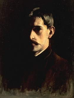 blastedheath:  Willard Metcalf (American, 1858-1925), Self-portait,