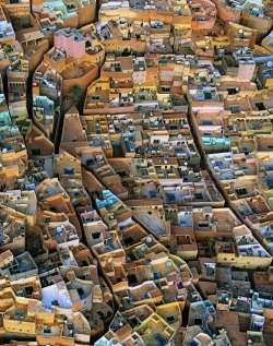 noctuaries:  Aerial view of El Ateuf, M’Zab Valley, Algeria