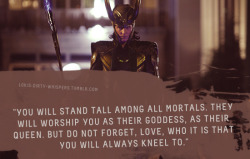 lokis-dirty-whispers:  Submission: “You will stand tall among