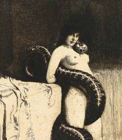 wickedknickers:  kirgiakos: Franz von Stuck - “Sensuality”