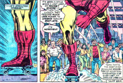 IRON MAN HAS HEELIES.  HE’S SUCH A PRETEEN BRAT IT HURTS.