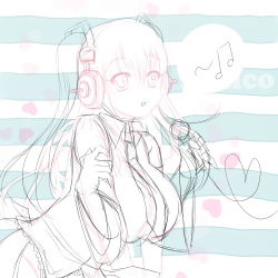 I decided with my Super Sonico sketch I’d be doing book