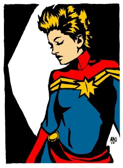 totalefinsternis:  shop5:  Captain Marvel  (Drawn in sharpie,