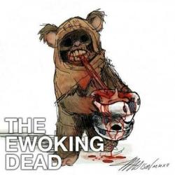 mybestfriendisawookiee:  Zombie Ewok 