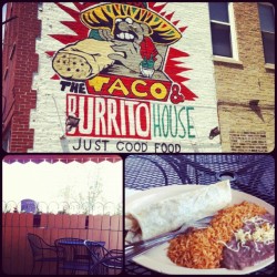 Lunch on the patio at The Taco & Burrito House. #food #MyCity