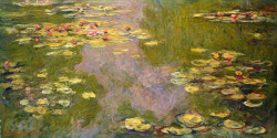 anartistaweek:  Claude Monet, Water Lilies, 1919 