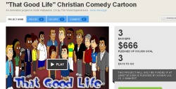 slbtumblng:  badwizards:  i saw a kickstarter for a christian cartoon made on goanimate on yourkickstartersucks and i wanted to see how far it had come and the rest is history   Christian cartoon 輺  That&rsquo;s too perfect