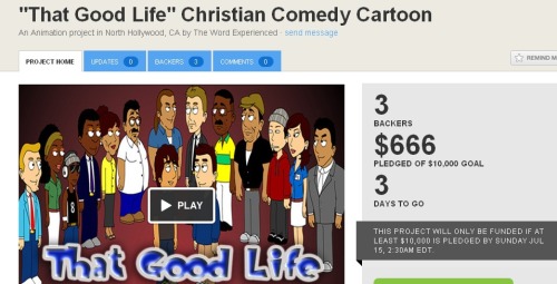 slbtumblng:  badwizards:  i saw a kickstarter for a christian cartoon made on goanimate on yourkickstartersucks and i wanted to see how far it had come and the rest is history   Christian cartoon 輺  That’s too perfect