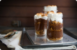 gastrogirl:  s’mores pudding in a jar. 