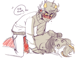 yummytomatoes: I drew this last night at 3 am Karkat is faced