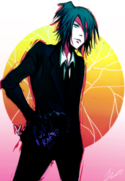 gravityonbloodymars:  nezumi in a suit omg i was dying to draw