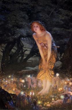 pre-raphaelisme:  Midsummer Eve by Edward Robert Hughes