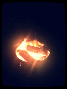 Sitting by the fire thinking about life  (Taken with GifBoom)