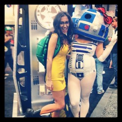 Hello Kitty R2-D2! (Taken with Instagram at San Diego Comic-Con