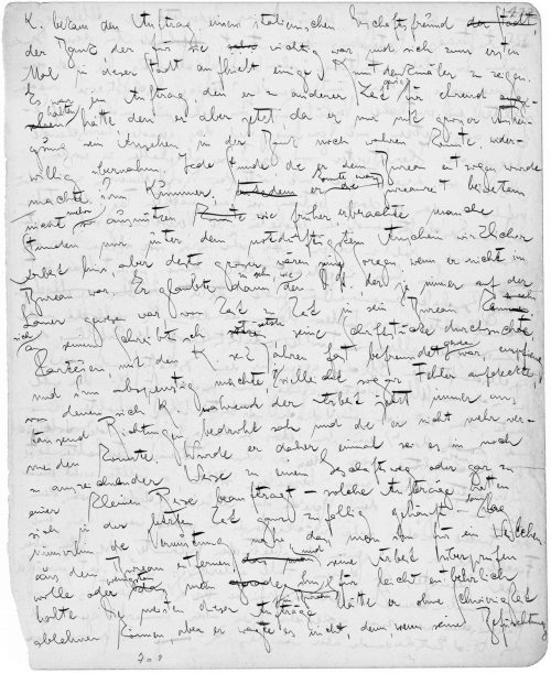 awritersruminations:  A page from Franz Kafka’s manuscript for The Trial 