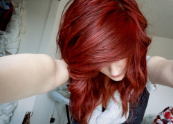 Lovely red hair.