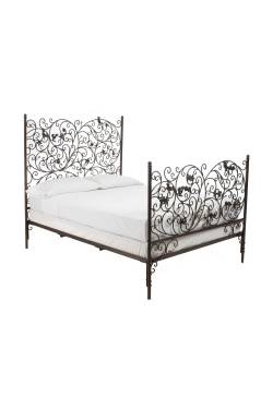 wickedclothes:  Dawning Lark Bed This weathered black trellis