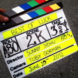 On the set of Best of luck! Jazzy b’s Debut movie with