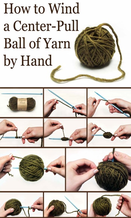 hooked-on-needles:  (via One Trick to Turn Any Yarn Into a Center-Pull Ball | Lion Brand Notebook)  OH gawd YES THANK YOU I KNOW WHAT I’M DOING TODAY