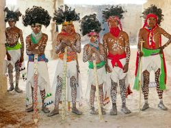 warriorpeople: Tarahumara Indians Costumed for pre-Easter rituals