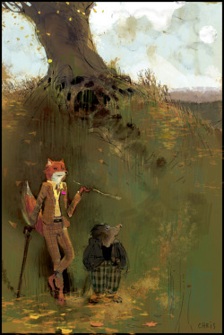  Fantastic Mr. Fox Concept Art by Chris Appelhans 