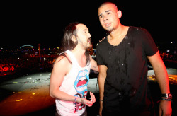 gradybrannan:  Steve Aoki & Afrojack at EDC Las Vegas 2012