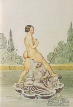 eroticartnudes:  “Der Springbrunnen” by Peter Fendi 