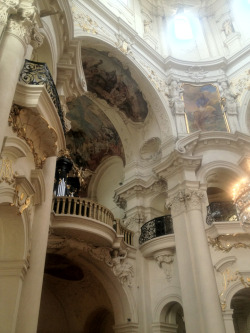 lostsplendor:  Church of St. Nicholas Interior, Left Side. Prague,