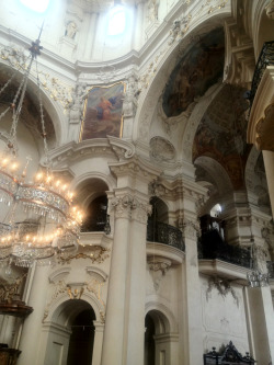 lostsplendor:  Church of St. Nicholas, Right Side. Prague, July