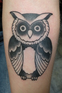 fuckyeahtattoos:  My owl was done by James at underground ink