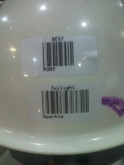 mylittlephysicist:  At work we can make bar codes and I found