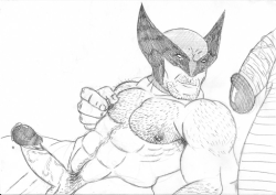 Wolvie wants Colossus’s cock