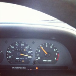 Old ass #1990 #Ford #escort was maxing out at 90mph! I can say
