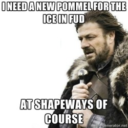 shapeways:  (via I need a new pommel for the ice in fud at shapeways