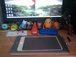 I was reorganizing/cleaning my desk in order to put things a