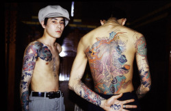 coffeecigarettesandsmoke:  Japanese tattoo artists Amsterdam
