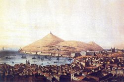 historiadosacores:  1850, Monte Brasil e a Cidade de Angra do