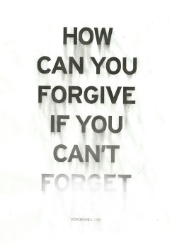 You keep erasing till you can forget the bad and keep the good.