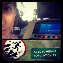 My gym got a fancy new treadmill. Perfect for zombie apocalypse training! (Taken with Instagram)