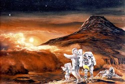 joderquebuenoes:Landing Mars, por Ren Wicks