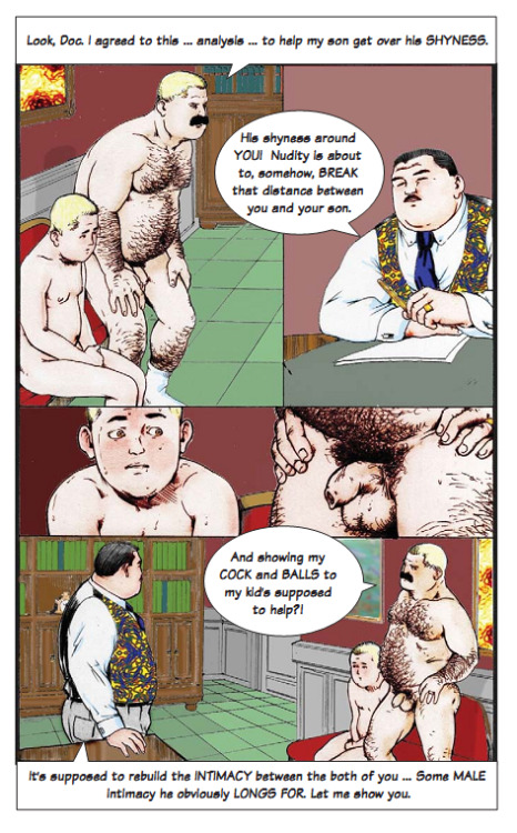 dadsboy:  The Session,Â byÂ Bruno B. Click to enlarge. This comic is from Handjobs Magazine (http://www.hjmag.com/JIKKO/WebIssueReview/,201008,52) 